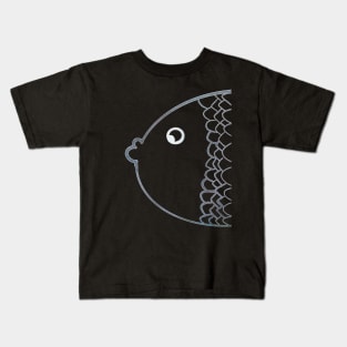 Colorful karp rainbow grey Kids T-Shirt